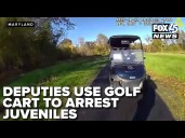 Harford Co. deputies use golf cart to nab juvenile suspects after stolen vehicle pursuit