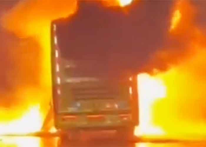 Andhra bus tragedy: Bike was lying on road after hitting divider, says police