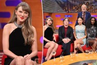 Taylor Swift shines in bejeweled black David Koma dress on 'The Graham Norton Show'
