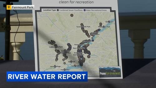 Report from Penn Environment and Research Policy Center spotlights waterways with sewage overflows in Philadelphia, Camden area