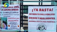Protestan Madres Buscadoras: Intenta ex fiscal de caso Francisca Mariner darse a la fuga