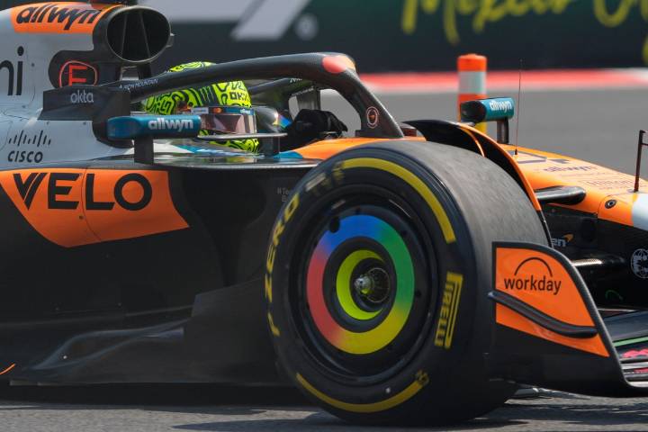 Lando Norris lays down marker with fastest time in final practice at Mexican GP