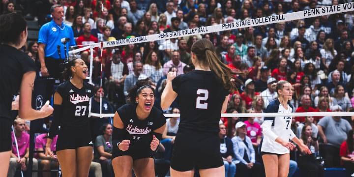 Nebraska volleyball team trounces No. 16 Nittany Lions at Rec Hall