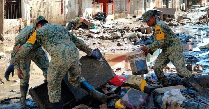 Ejército, Fuerza Aérea y Guardia Nacional refuerzan apoyo en zonas afectadas por lluvias