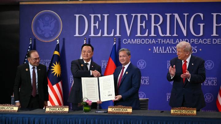 Camboya y Tailandia firman un acuerdo de tregua en presencia de Trump