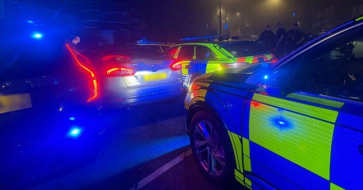 Two arrests as police flood one of Stoke