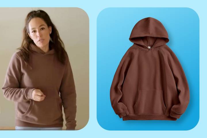 Copy Joanna Gaines’ Brown Hoodie Style from $11