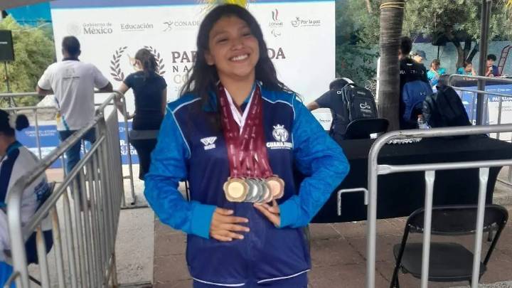 Naydeline Gasca vuelve a brillar: gana seis medallas en la Paralimpiada Nacional CONADE 2025