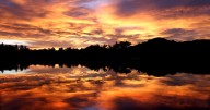 Photo: Lake Josephine sunrise