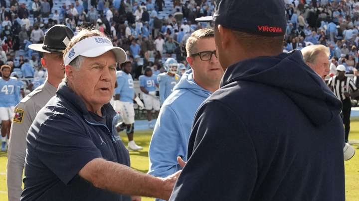 Bill Belichick postgame press conference video after UNC loss vs Virginia