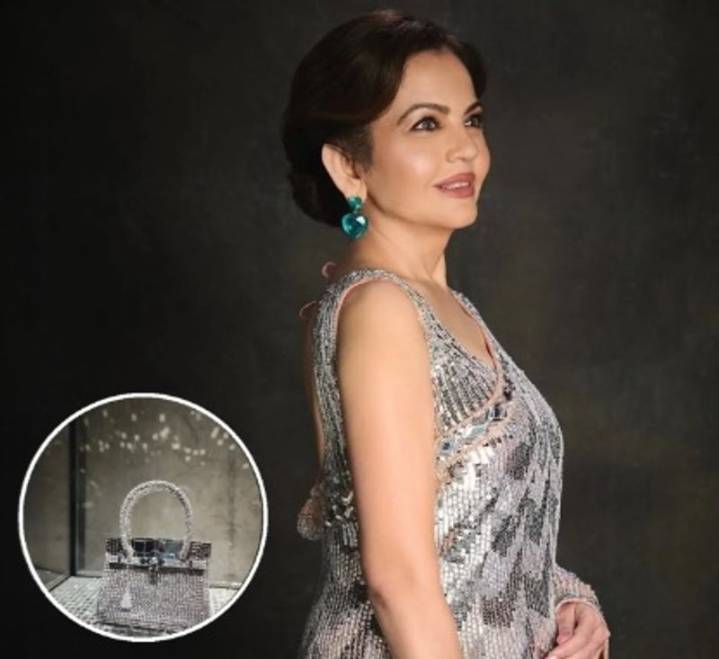Nita Ambani's Rs 17 cr Hermès bag with '2,712 diamonds' shines at Diwali bash