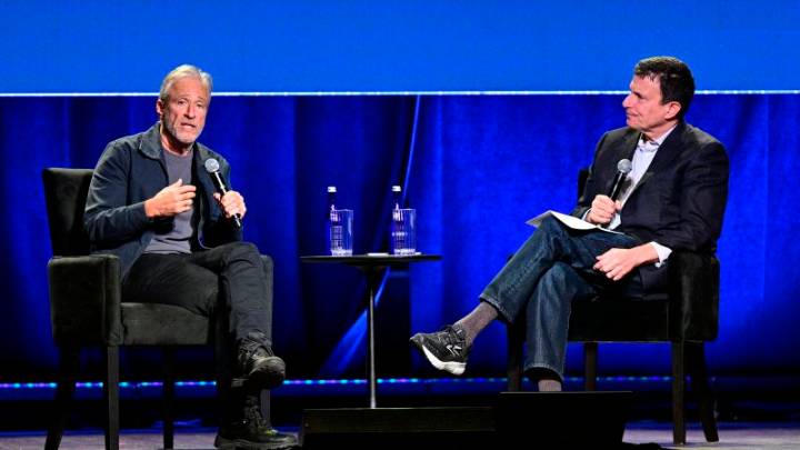 Jon Stewart says he wants to stay at ‘The Daily Show,’ urges people to ‘fight like hell’