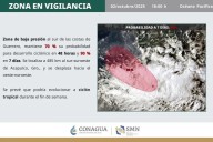 Posible ciclón tropical se mantiene bajo vigilancia en el Pacífico