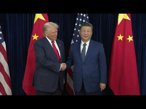 Trump and Xi Shake Hands Ahead of Bilateral Meeting