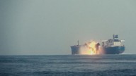 Ship Ablaze After Being Struck Off The Coast Of Yemen In Gulf Of Aden, Says British military