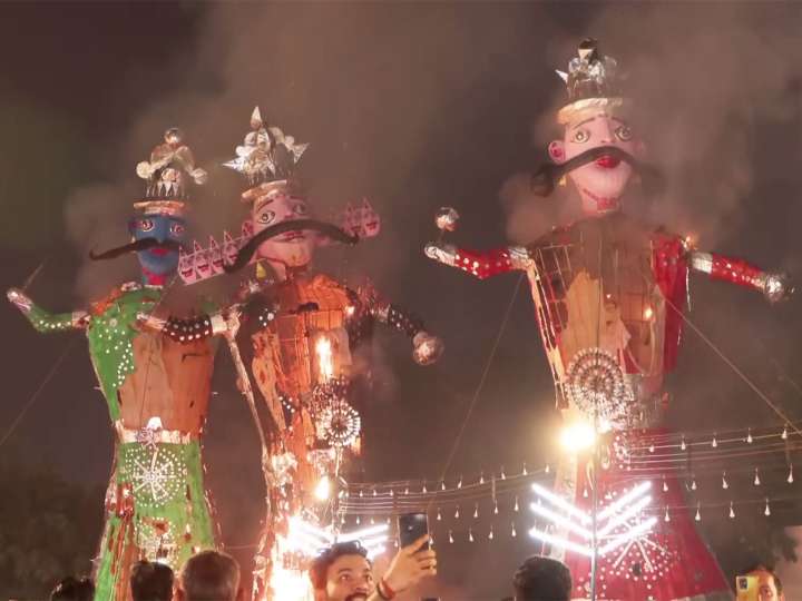 Iconic Ravan dahan celebrations across major Indian cities