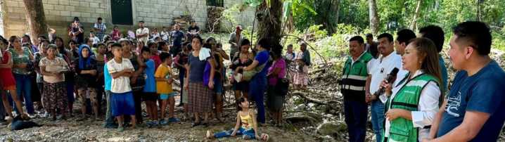 Gobierno Estatal lleva apoyo a comunidades afectadas por lluvias en Xilitla