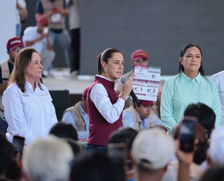 No están solas las familias afectadas por lluvias, continúa la ayuda: Sheinbaum