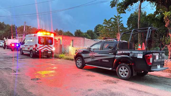 Albañil termina lesionado en la cabeza durante su jornada laboral en Tizimín