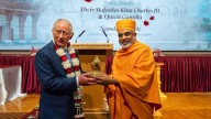 King Charles III Visit London's BAPS Shri Swaminarayan Mandir World News