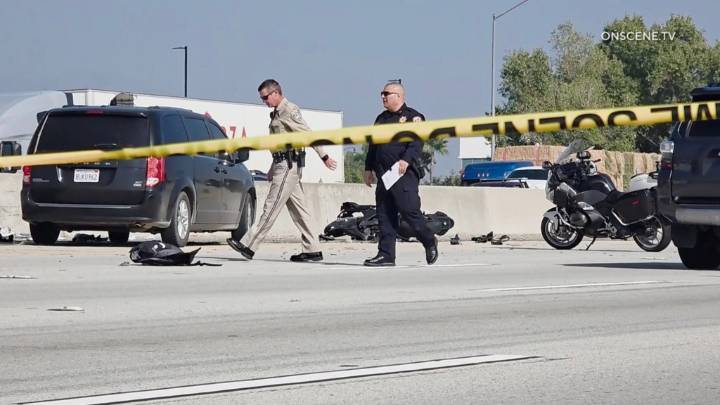San Bernardino sheriff’s deputy shot in Rancho Cucamonga; suspect flees on motorcycle before flipping into air