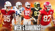 Fantasy Football Tight End Rankings: Week 5