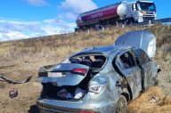 Tragedia en la Ruta 3: una mujer murió tras un vuelco cerca del paraje Lemarchand