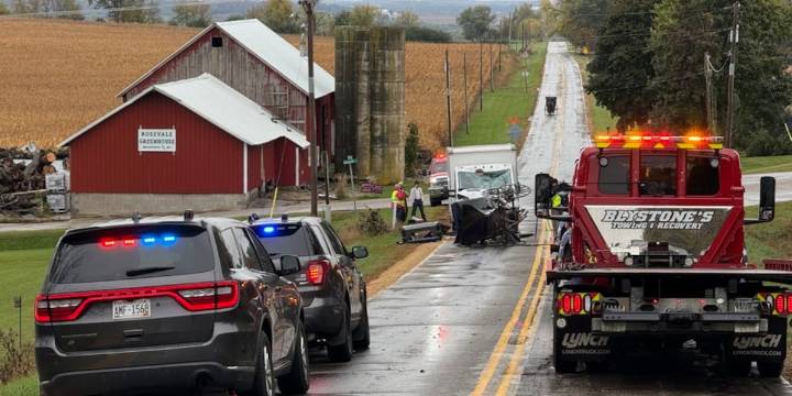 Columbia Co. officials respond to apparent crash involving buggy