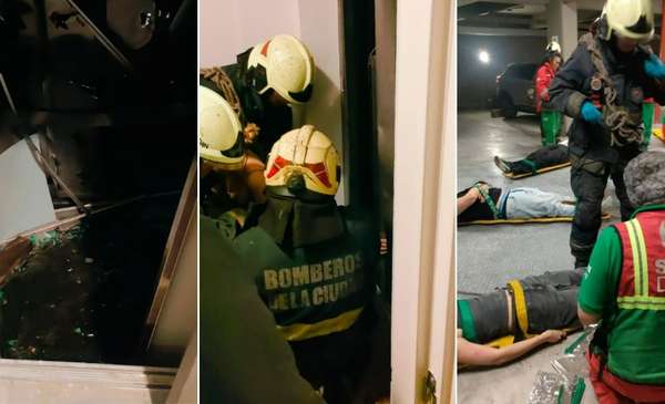Palermo: cayó un ascensor y rescataron a nueve jóvenes
