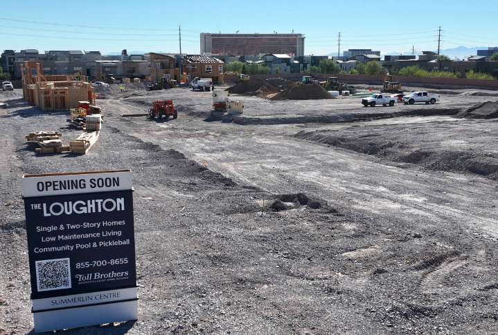 Summerlin home construction by Toll Brothers underway near Red Rock casino
