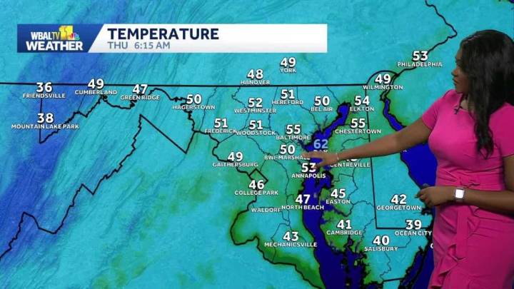 Weather: Breezy and cool for Maryland with temps in the low 60s