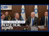 Israel & Hamas Sign Off First Phase Of Gaza Ceasefire Plan And Hostage Release