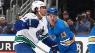 Sherwood’s hat trick propels Canucks’ gutsy shootout win over Blues