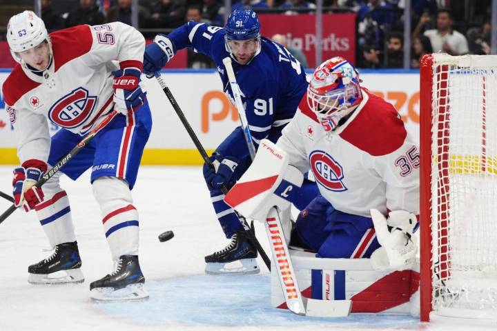 Leafs score four unanswered defeating Canadiens in season opener