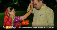Rajasthan CM Bhajanlal Sharma performs Karva Chauth rituals with wife Geeta, prays for women’s happiness and prosperity