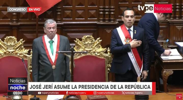 Crisis en Perú: el derechista José Jerí asumió como presidente interino tras la destitución exprés de Dina Boluarte