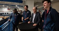 Indiana governor visits World ParaVolley Sitting Volleyball World Cup tournament at Turnstone