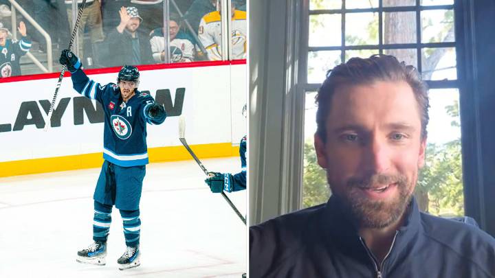 Wheeler congratulates Scheifele on becoming Jets all