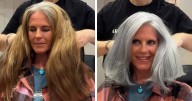 30 People Before And After Embracing Their Natural Gray Hair