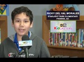 Kidcaster Ricky gives your Tuesday morning forecast from Starlight Park Elementary School