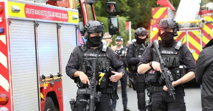 Two members of the public dead in synagogue attack as hospitals 'in lockdown'