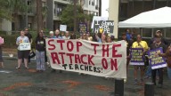 Supporters rally for Duval teacher's reinstatement amid investigation