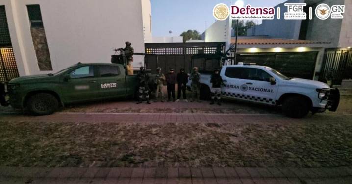 Detiene a “El Charro”, jefe regional del CJNG en Aguascalientes, y a 2 personas más