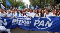 PAN celebra relanzamiento del partido con marcha en la CDMX