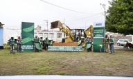 Juan Manuel Navarro da inicio a construcción de Parque Urbano en La Virgen