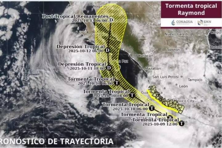 Tormenta Tropical “Raymond” se forma frente a Guerrero: provocará lluvias torrenciales en el Pacífico mexicano
