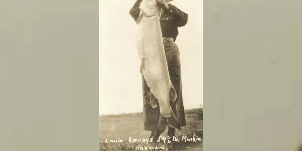 October 20, 1949 - World Record for largest muskie catch
