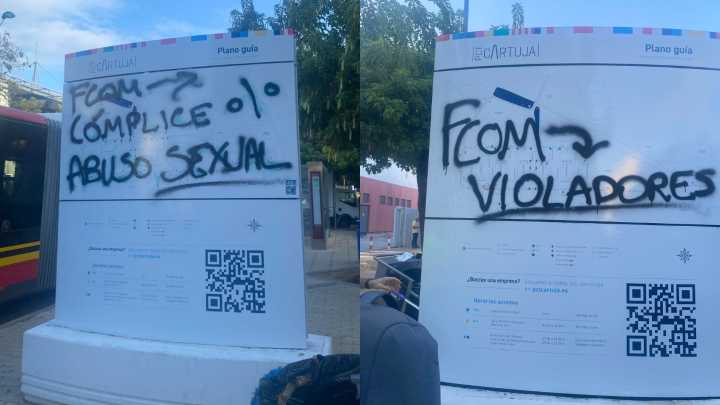 La FCOM denuncia pintadas junto al edificio que la acusan de ser cómplice de abusos sexuales
