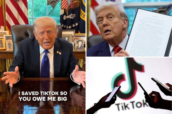 Trump returns to TikTok, tells Gen Z they 'owe me big' for saving it