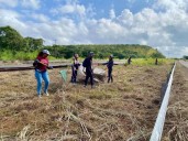 Limpieza integral en autopista Ciudad Bolívar